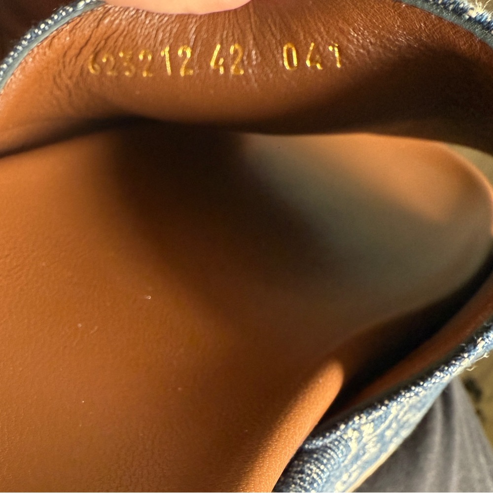 Gucci Women's Denim Blue Logo Slide Sandals - Picture 12 of 13